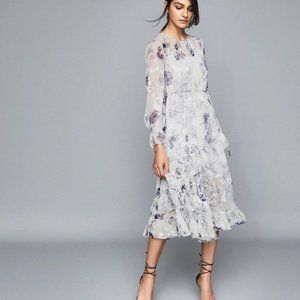 BNWT Reiss Anabelle Midi Dress. Size 6